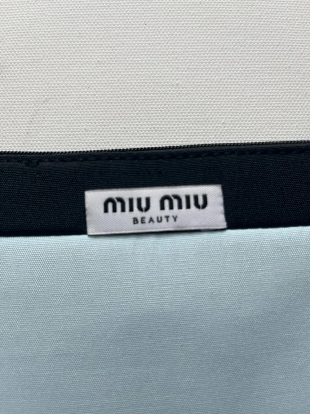 Miu Miu Blue Makeup Bag